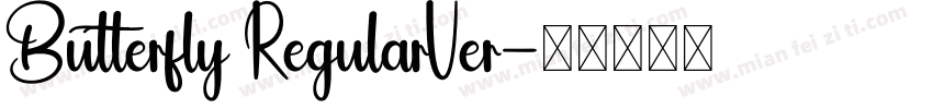 Butterfly RegularVer字体转换